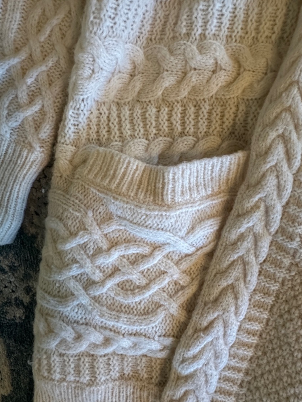 Lauren Ralph Lauren cardigan shawl cardigan sweater medium classic Medium $275 - Picture 5 of 11